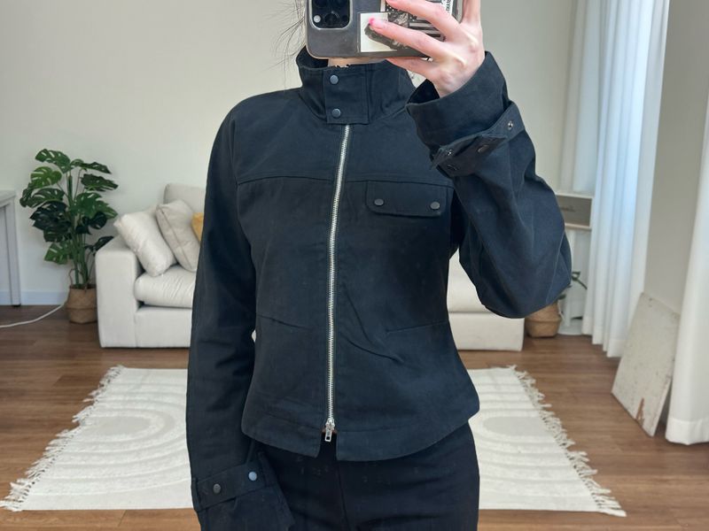 utility strap cotton jacket