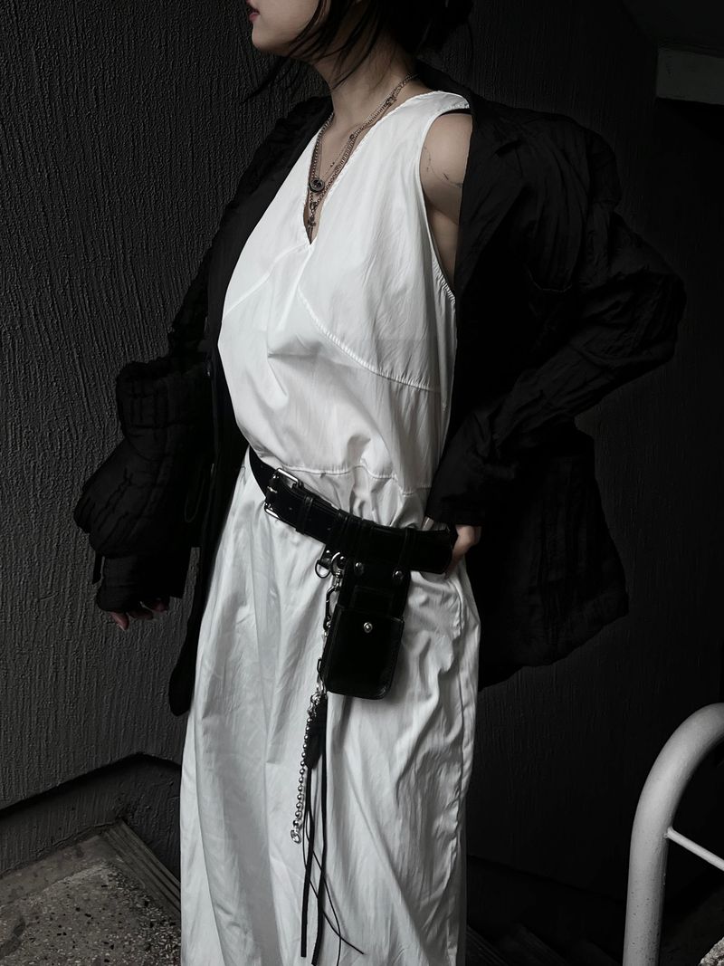 [unisex] ringkle pleated jacket