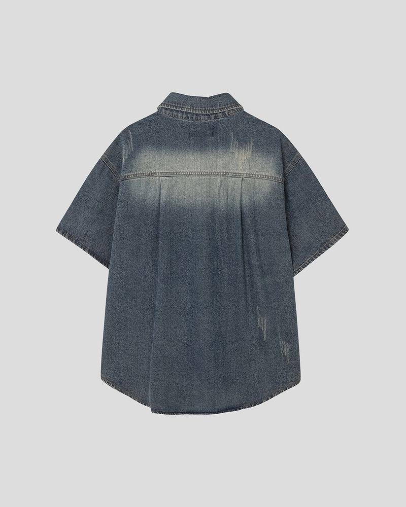 Weather Half Denim Jacket