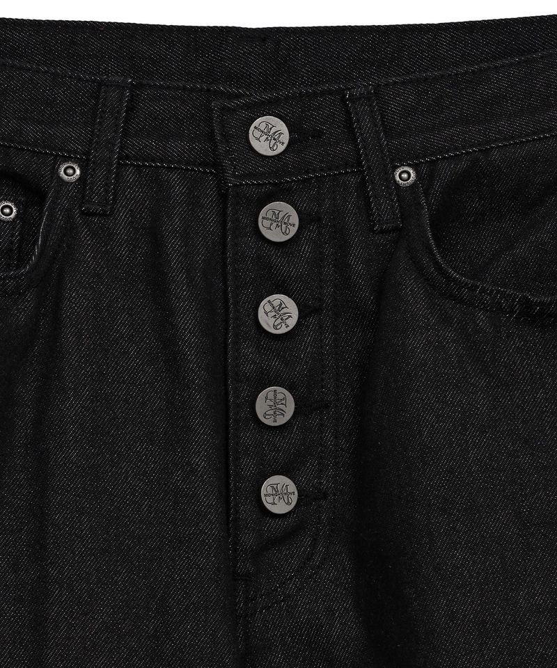 red denim pants (black)