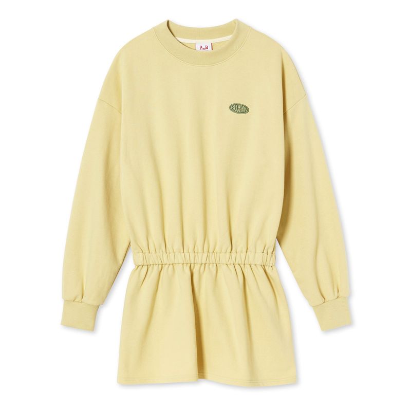 BANDING JERSEY MINI DRESS_MUSTARD