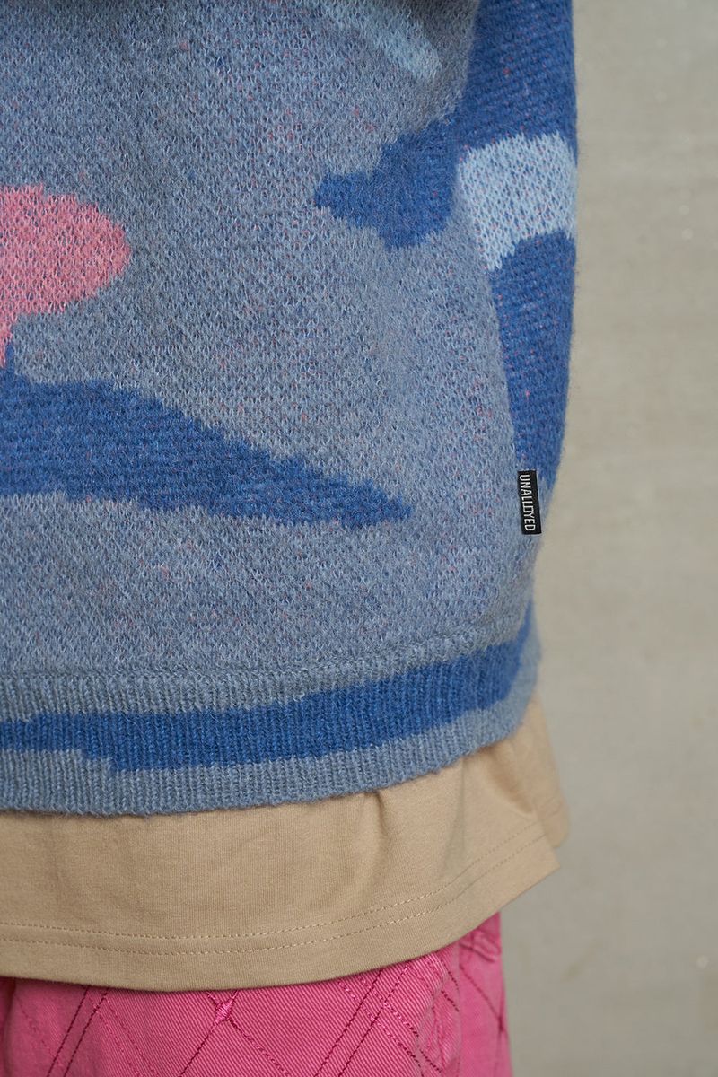 BRUSHED CAMO KNIT