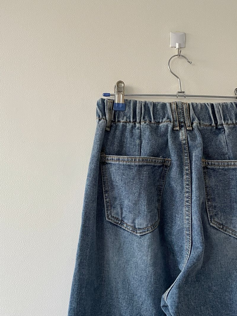 Vintage brush wide pants