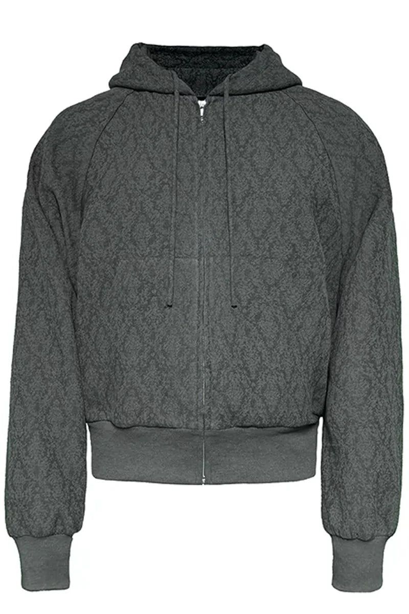 JCAESAR（ジュリウス・シーザー）の「Textured Zipper Hoodie（Tops）」
