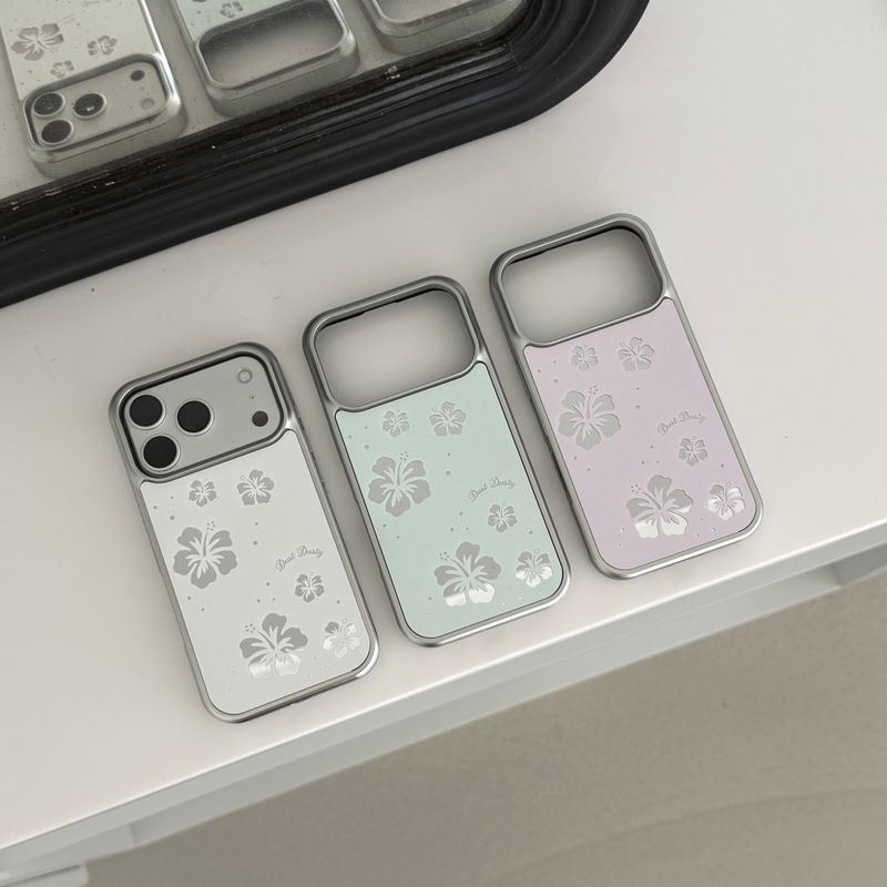 hibiscus mirror bumper case [3 color]