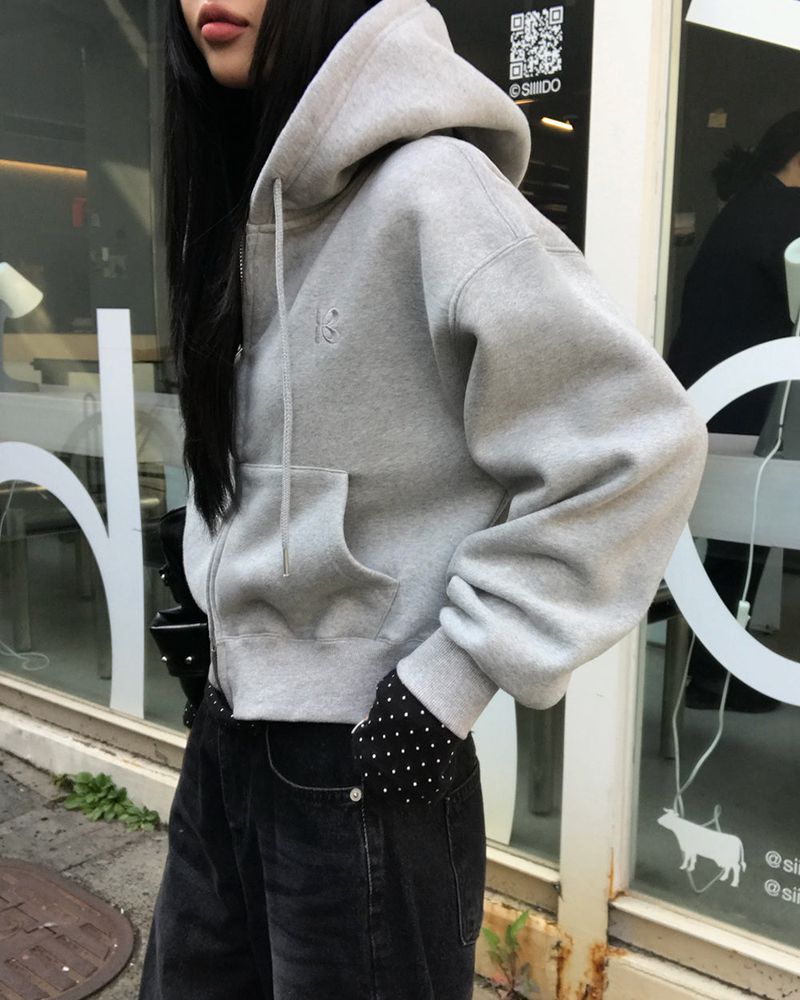 [ORIGINAL] Tibet 2-Way Cropped Hood Zip-Up