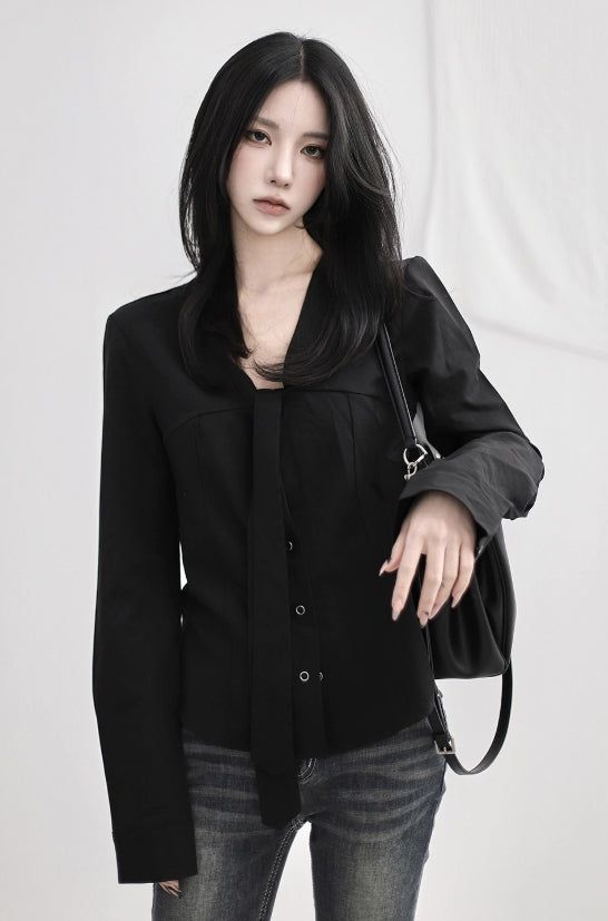 Berl Scarf Blouse