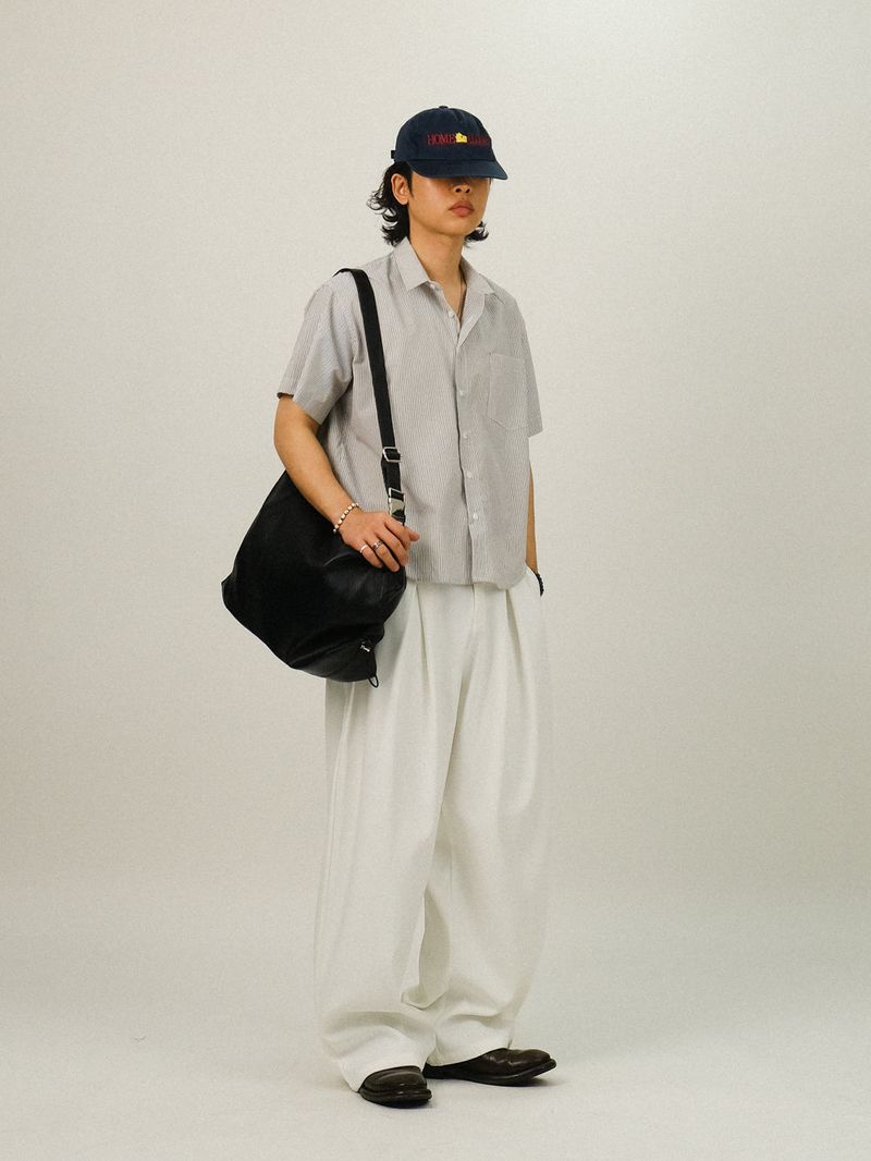 MEN Pin-tuck Banding Balloon Slacks