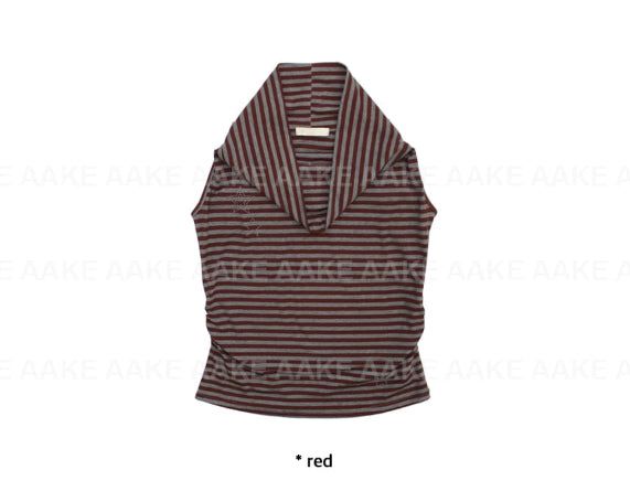 (2-way) STAR STUD DRAPE SLEEVELESS