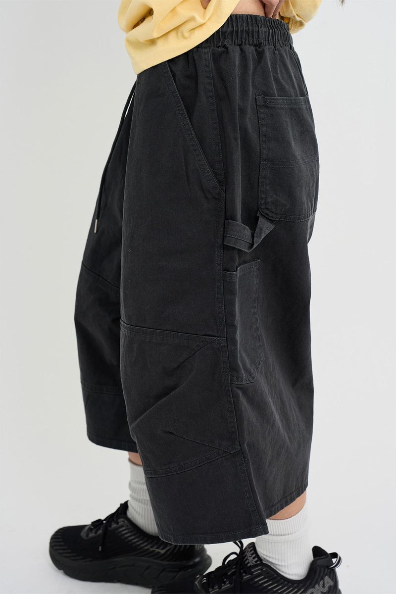 Washed Volume Carpenter Bermuda Pants