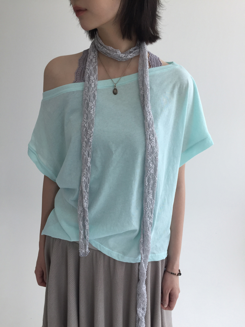 Fog off-shoulder t-shirt (4color)