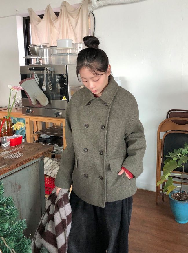 BAON（バオン）の「Delna 2oz High Neck Double Coat（Jackets/Outerwear）」