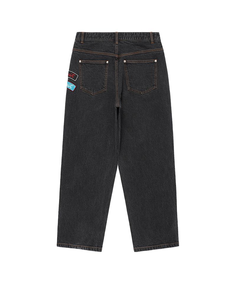PATCHWORK DENIM PANTS BLACK(CV2EFUD112A)