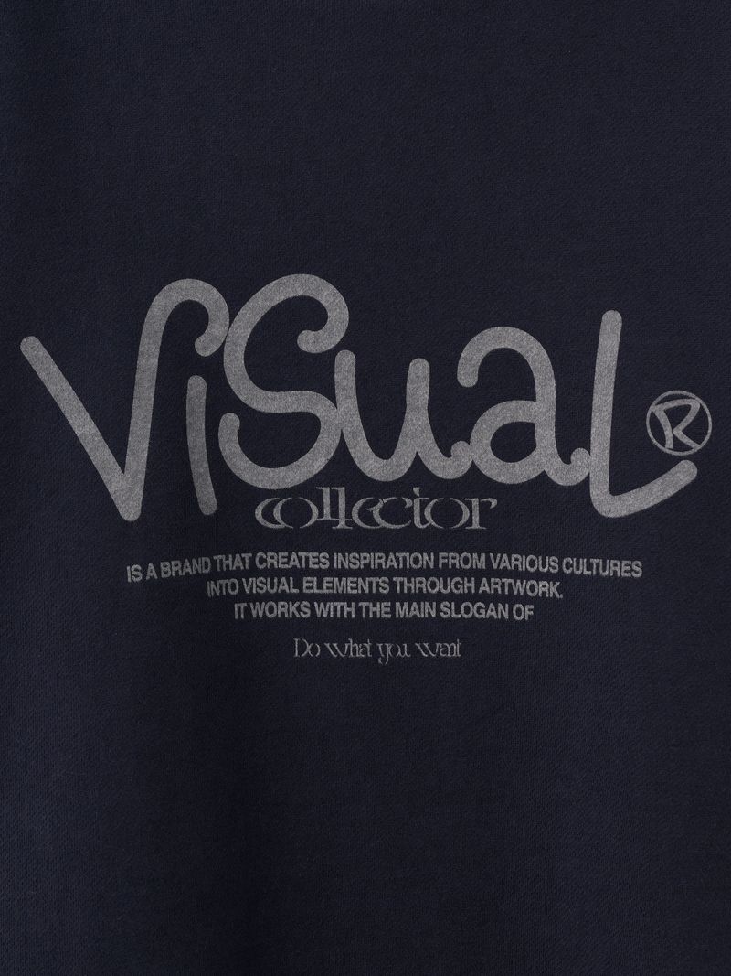 drawing artwork sweatshirt [navy]