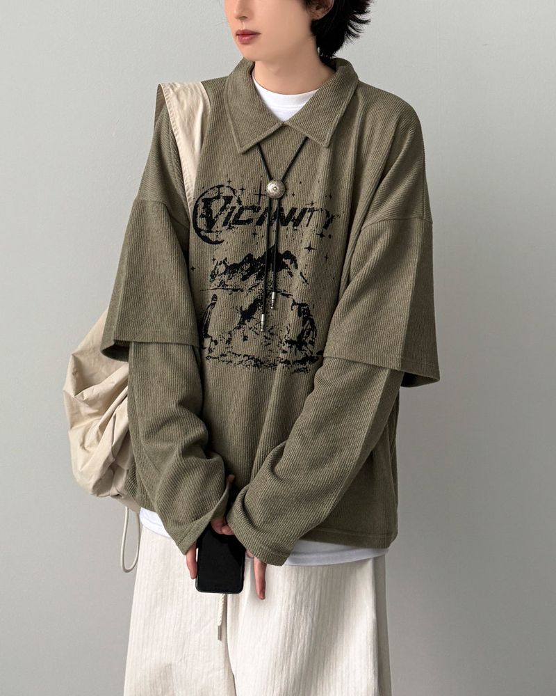 Vatican Layered Collar Knit