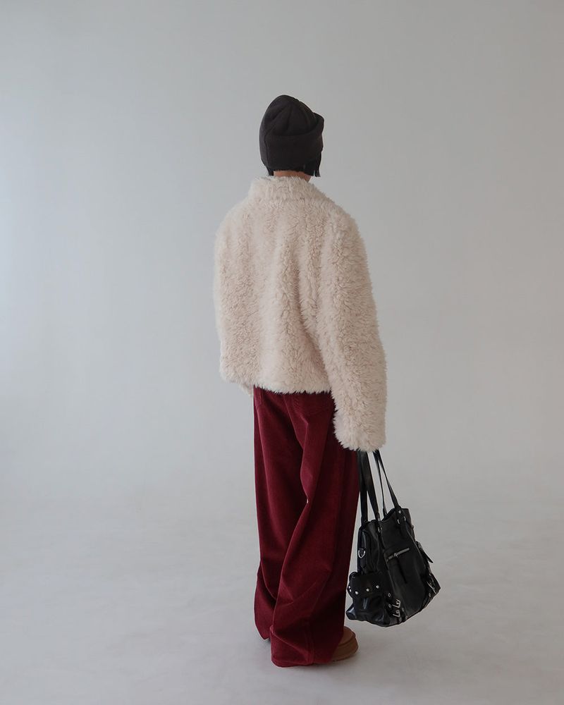 Shoko soft collar fur jacket