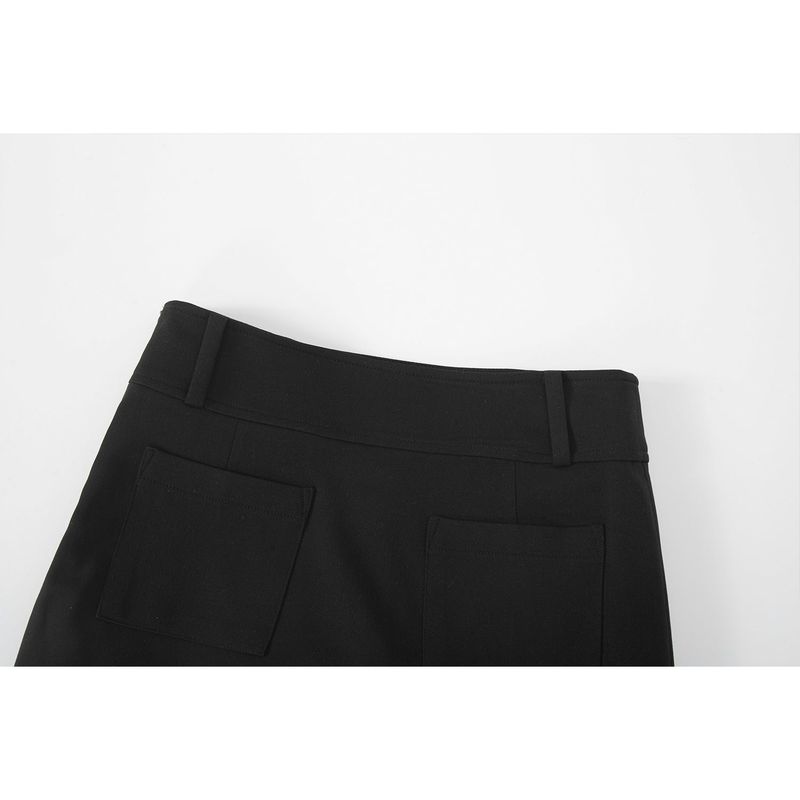 BELT MINI SKIRT-BLACK