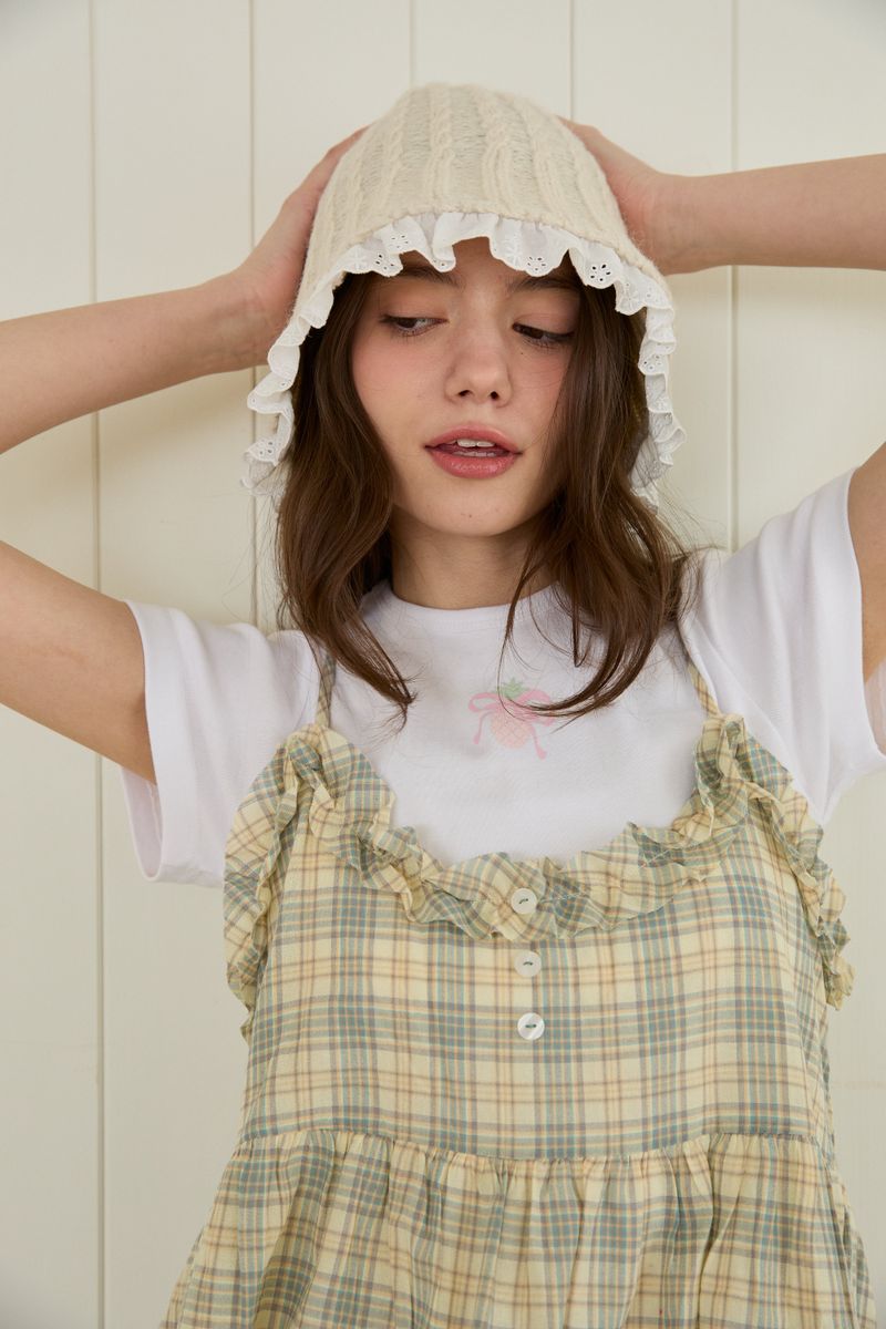 ROSY LACE BUCKET HAT