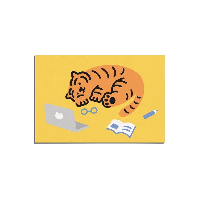 MUZIKTIGER(ムジークタイガー)の「SLEEPY TIGER POST CARD(Smartphone Accessories)」