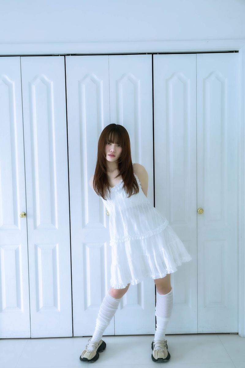 frill cami onepiece(white)
