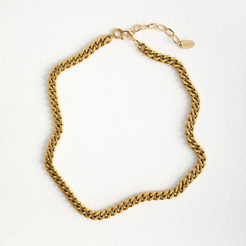 Surgical bold chain necklace