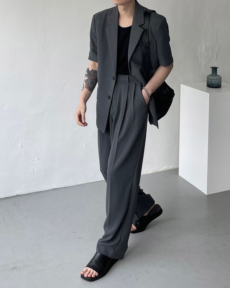 CR Slow Linen Wide Slacks (2 colors)