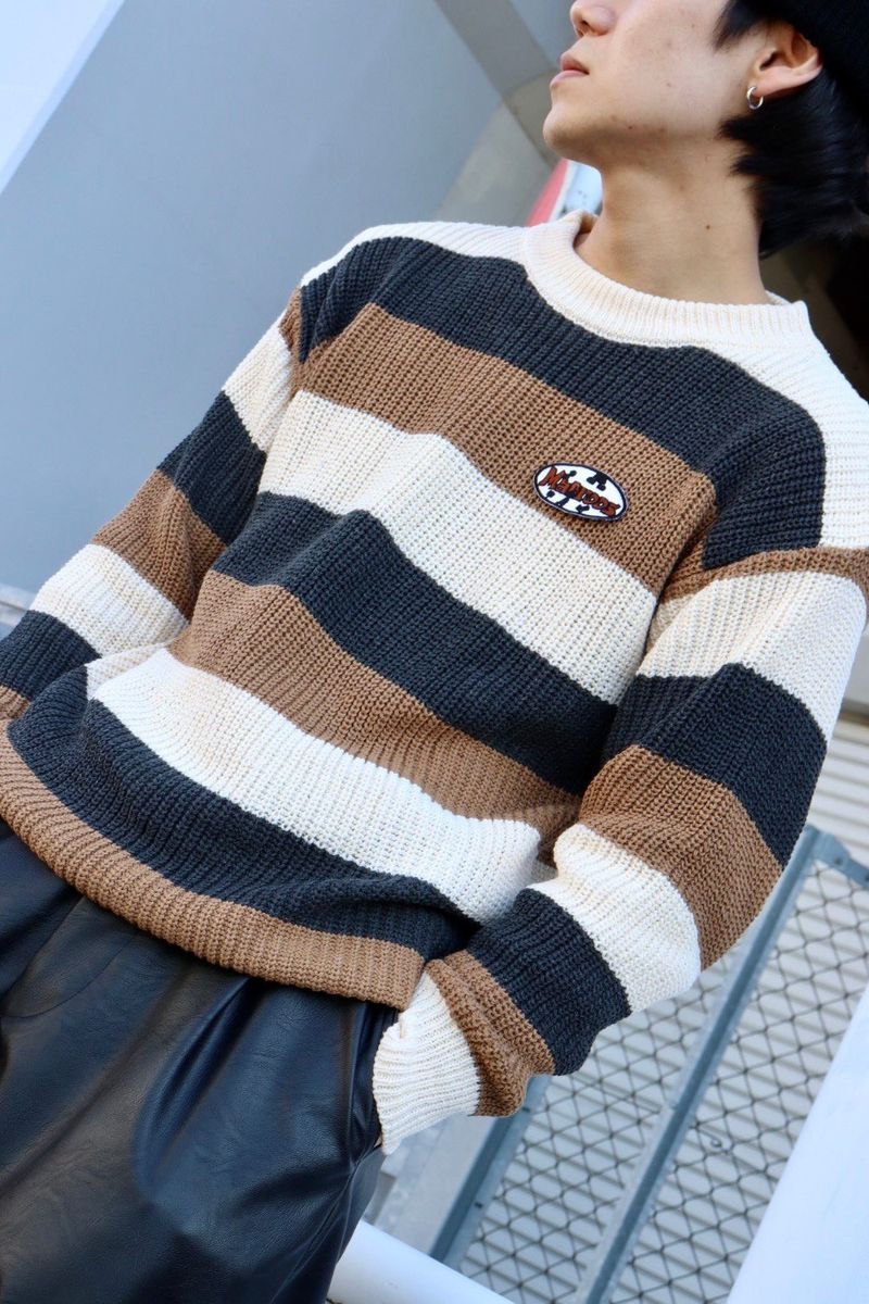 Matroos（マドラス）の「Patch border knit（Tops）」