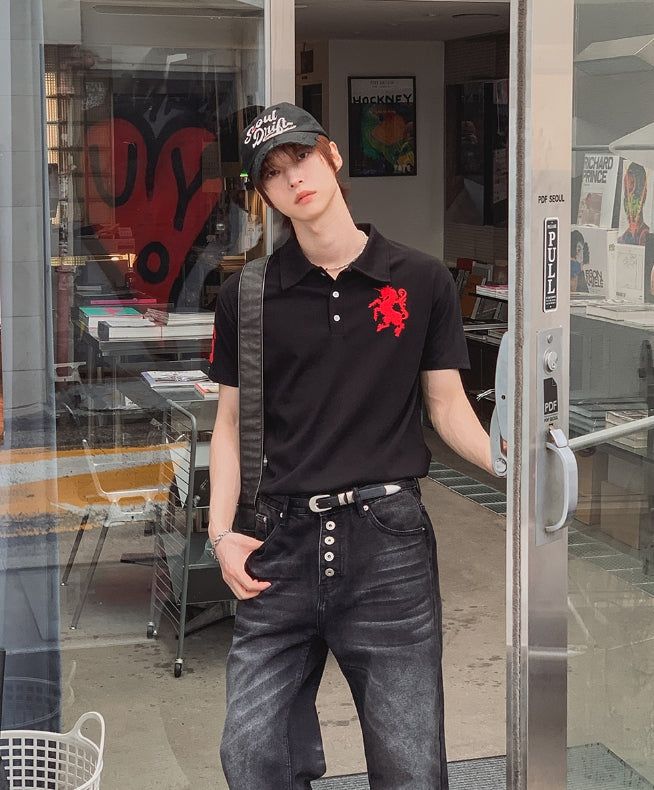 2PLAN（ツープラン）の「ホース ナンバリング PK ショートスリーブ カラー Tシャツ（トップス）」