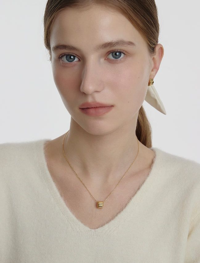 26SS★ Iceblock Silver Necklace