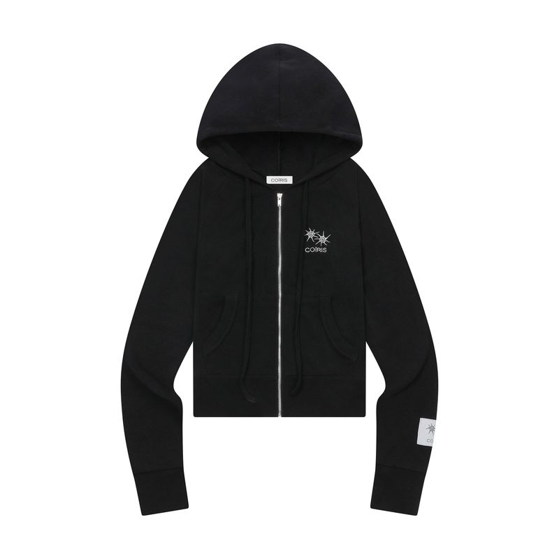 GLEN CROP HOOD ZIP-UP (2COLOR)