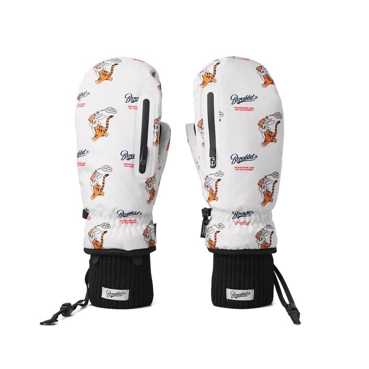 TIGER RABBIT ZIPPER POCKET GLOVE
