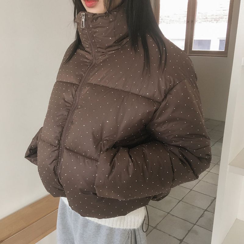 WONDER WONDER(ワンダーワンダー)の「Kand cubic glittering wellon short padded coat(Jackets/Outerwear)」