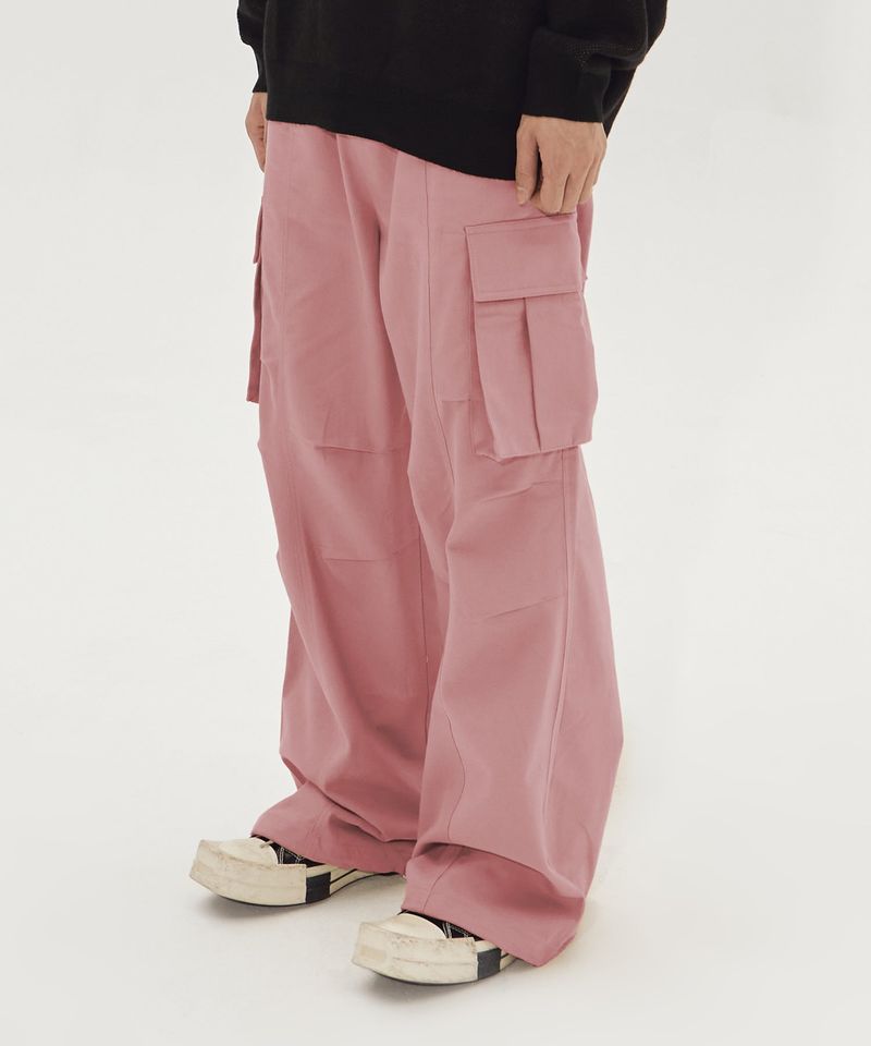 MAXI WIDE COTTON CARGO PANTS