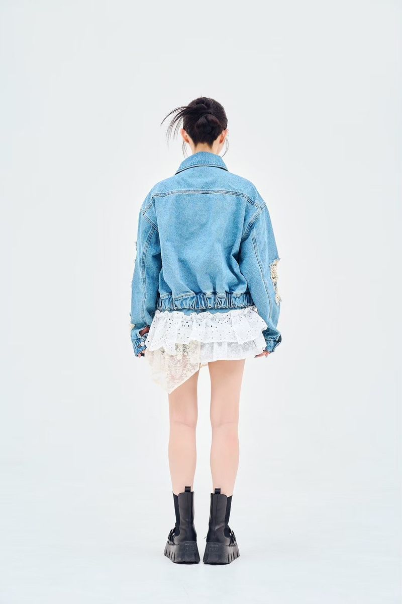 denim remake skirt