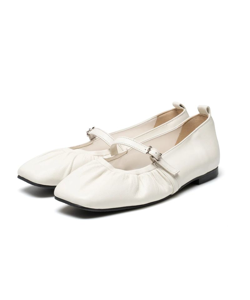 Shirring Maryjane Flat - 2color