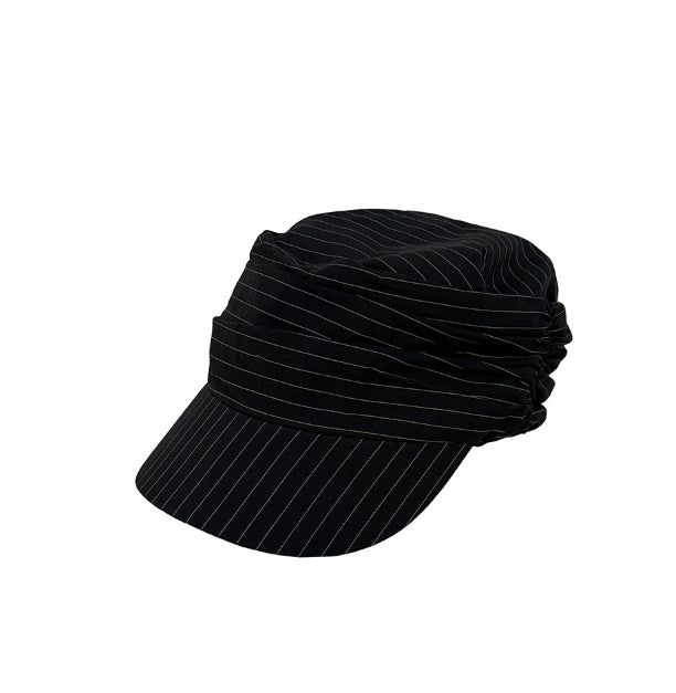Stripe Shirring Madoros Cap