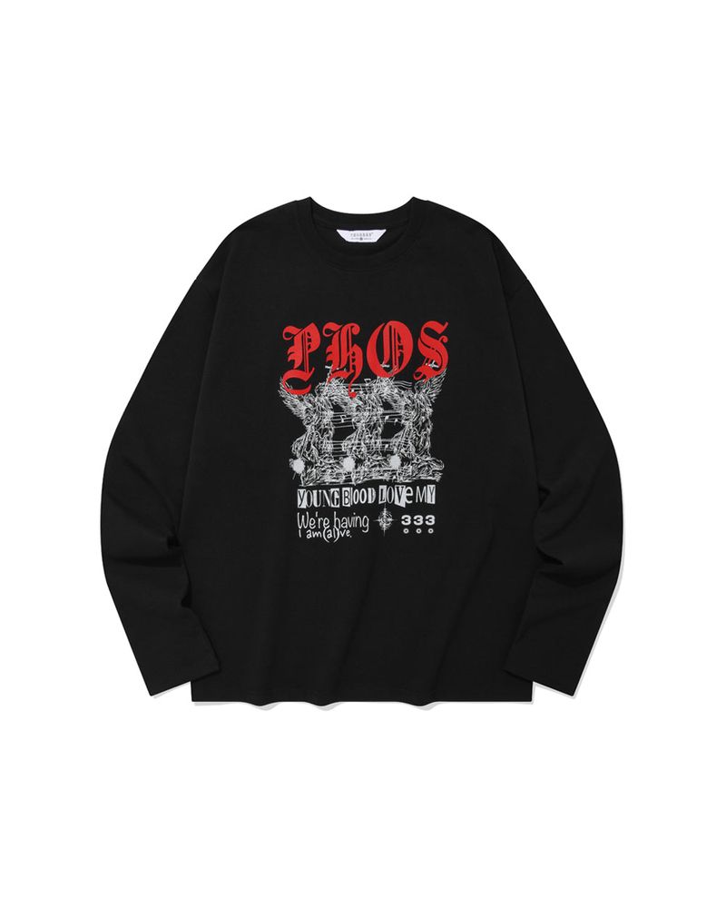 PHOS333（ポス333）の「Hazzard002 Michael long sleeved/Black（Tops）」