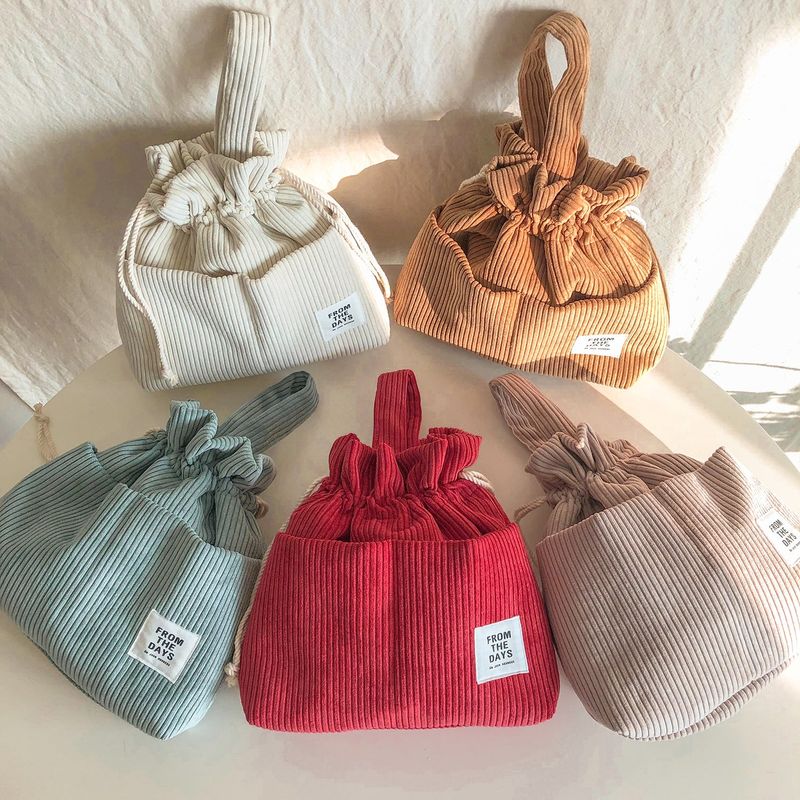 【MADE】Corduroy Pouch Bag - Ivory