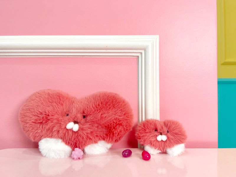 baby heart keyring
