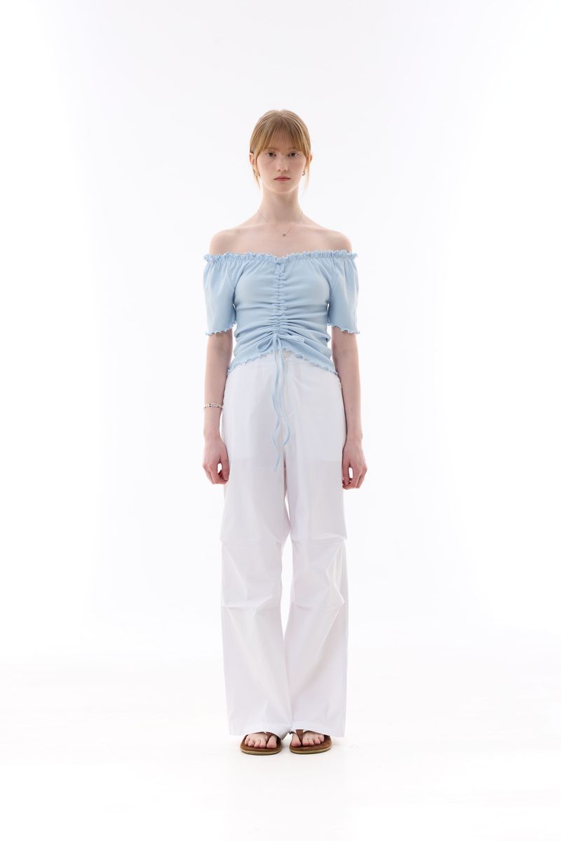 XOXO OFF-SHOULDER / SKY BLUE