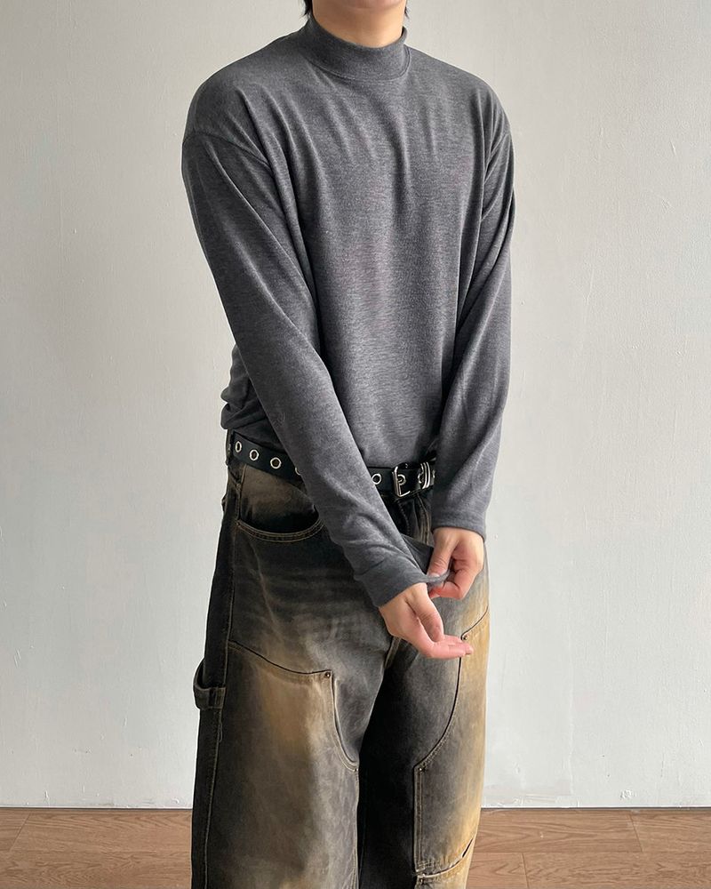 Winter mockneck knit
