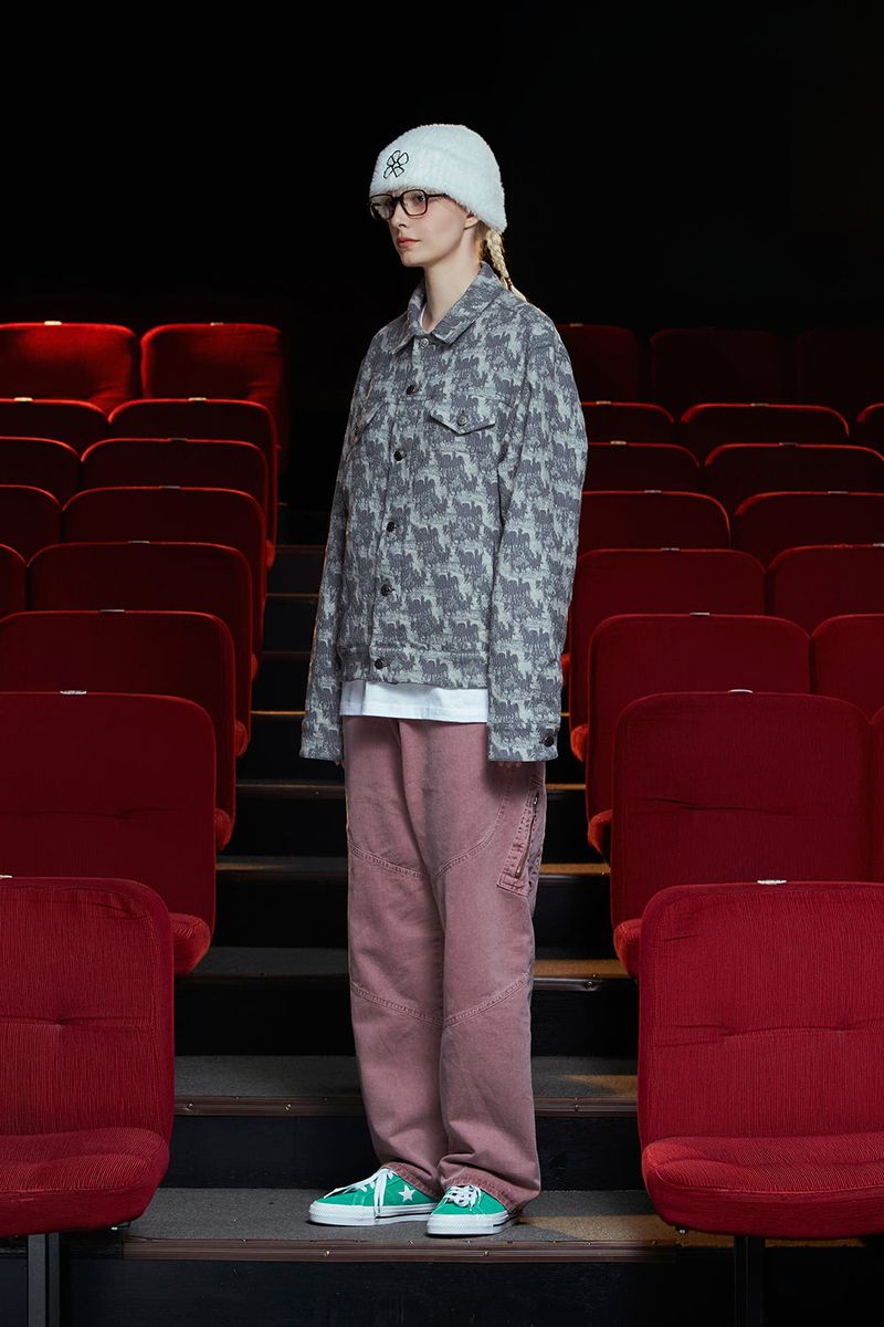 WAVE JACQUARD JACKET / GREY