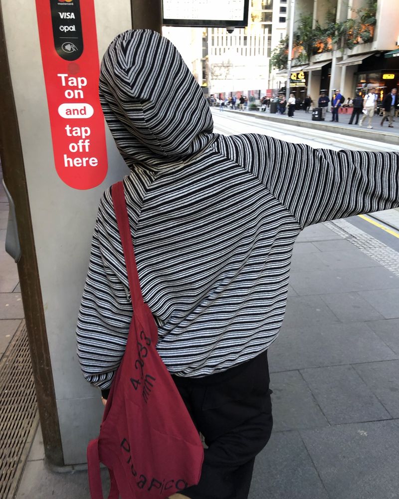[ORIGINAL] Swing Stripe Oversized Zip-up Hoodie