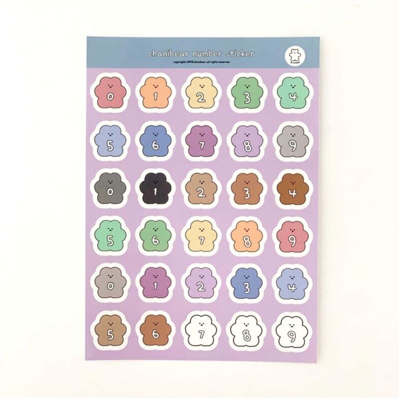 Chanibearの「chanibear number sticker(Smartphone Accessories)」