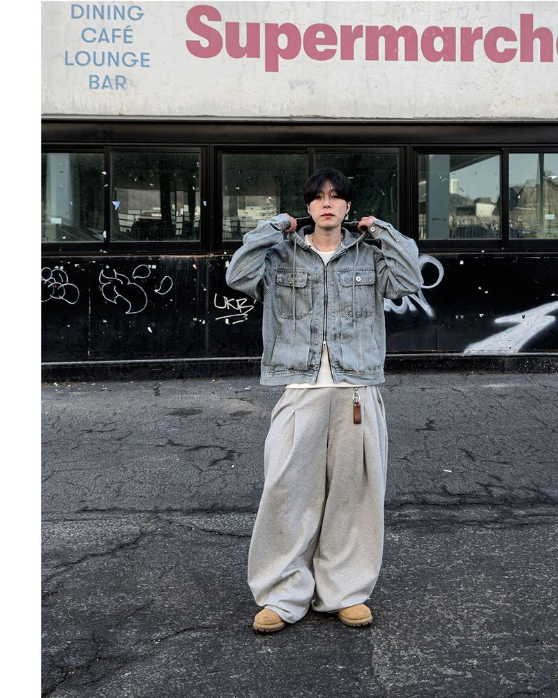 Carven Hooded Trucker Denim Jacket
