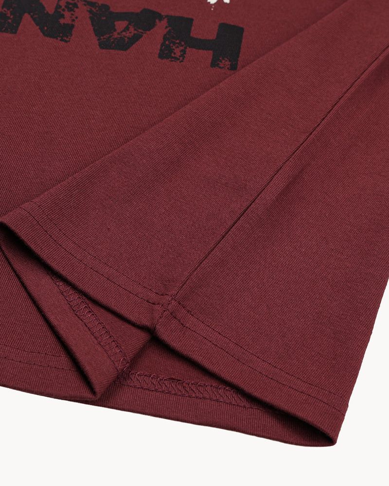 Touch Graphic Oversized Half T-Shirt