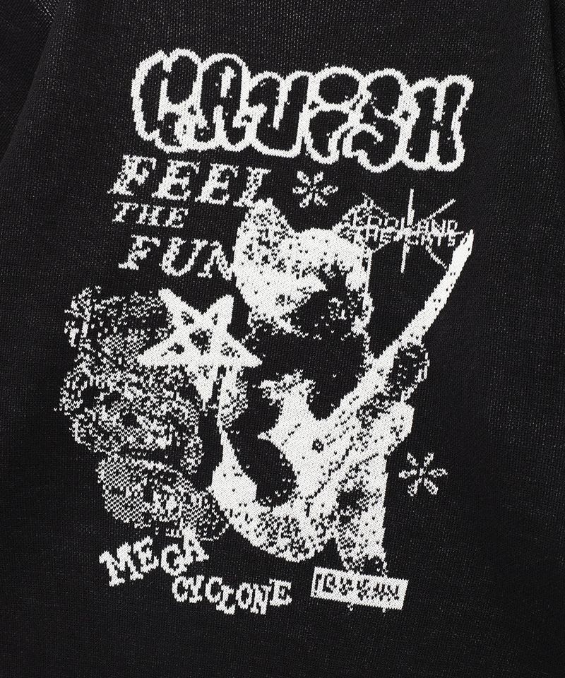 MEGA CYCLONE KNIT SWEATER BLACK(CV2EFUK601A)