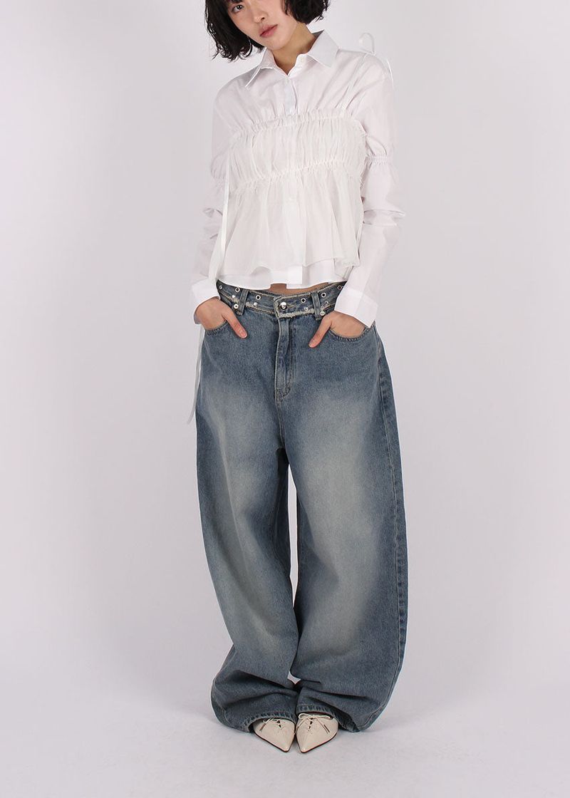 DIA EYELET DENIM