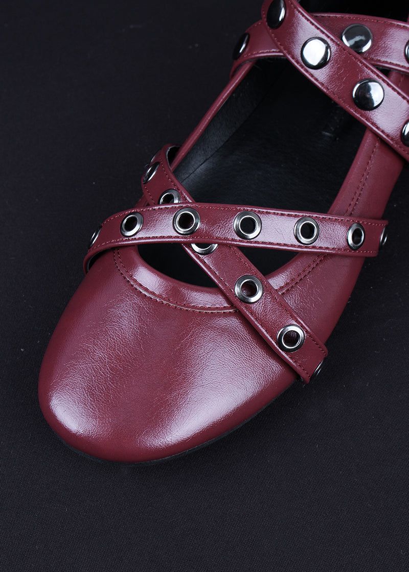 STUD FLAT SHOES