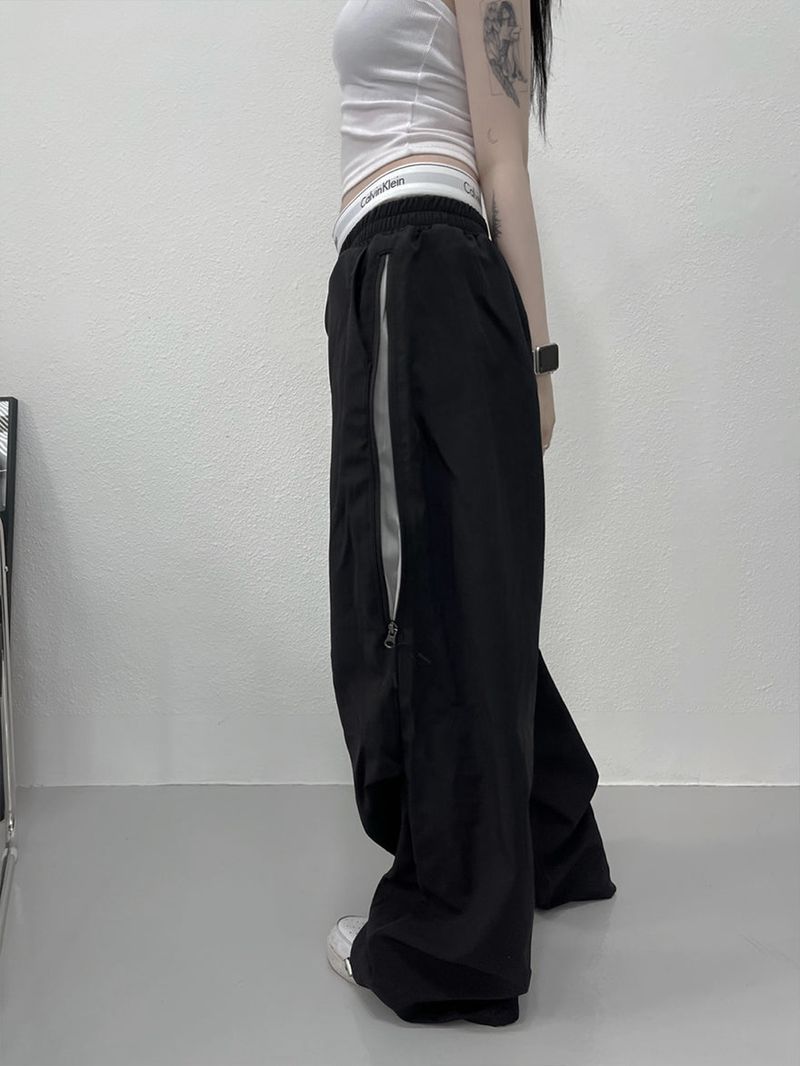 side zipper color pants (unisex)